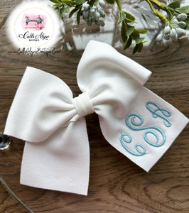 Monogrammed Bow