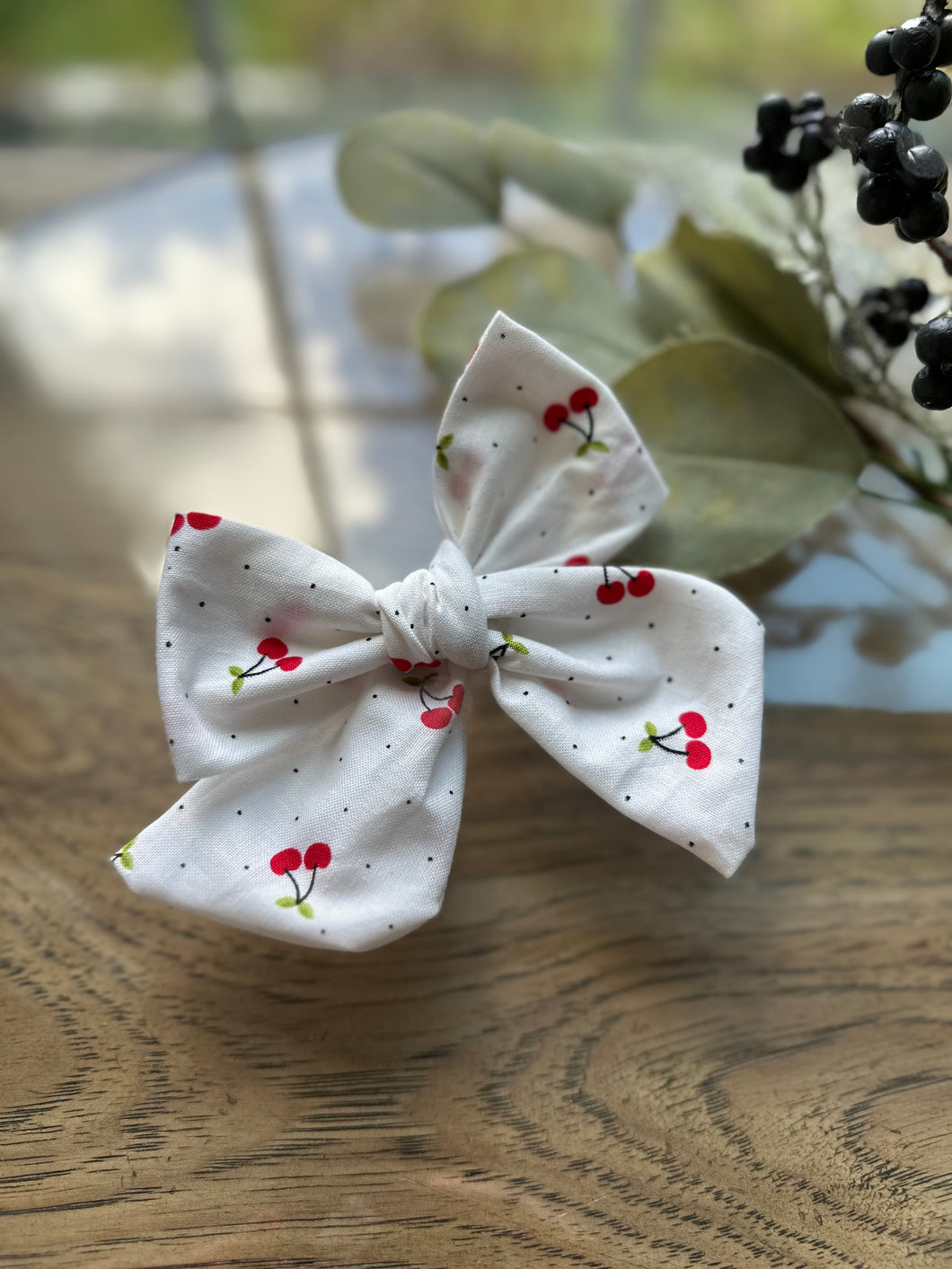 Cherries Seaside Collection {sewn bows}