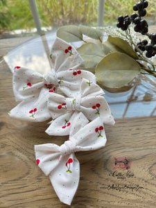 Cherries Seaside Collection {sewn bows}